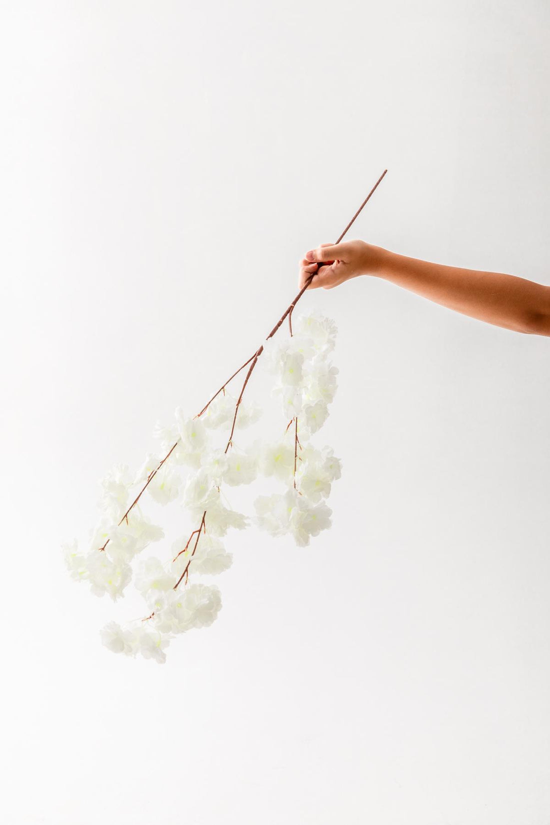 Yapay Bahar Dalı Çiçeği Beyaz