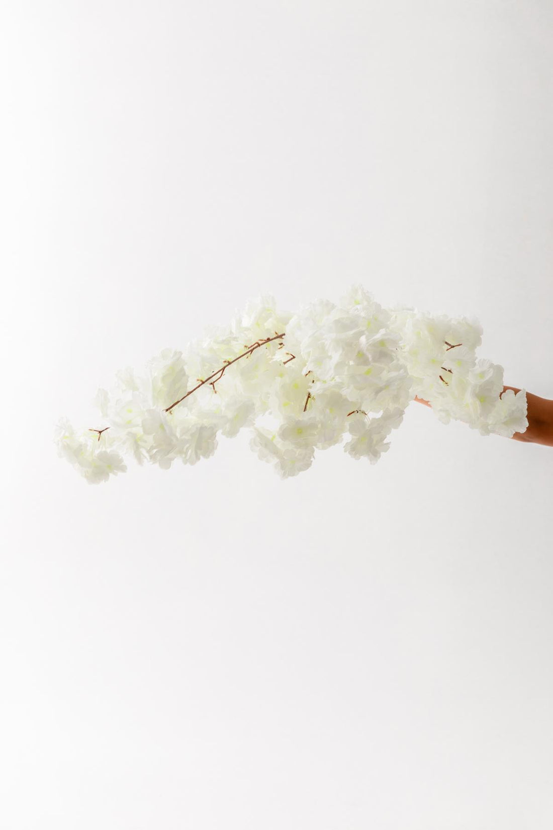 Yapay Bahar Dalı Çiçeği Beyaz