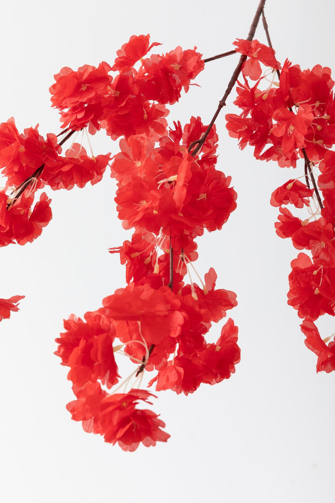 Yapay Bahar Dalı Çiçeği Kırmızı