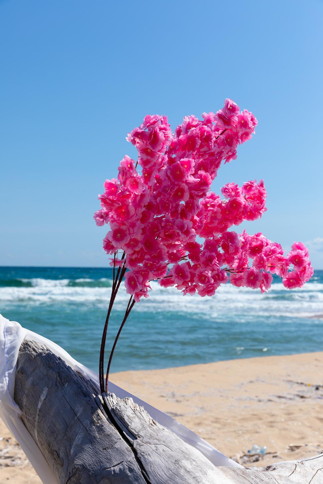 Yapay Bahar Dalı Çiçeği Pembe