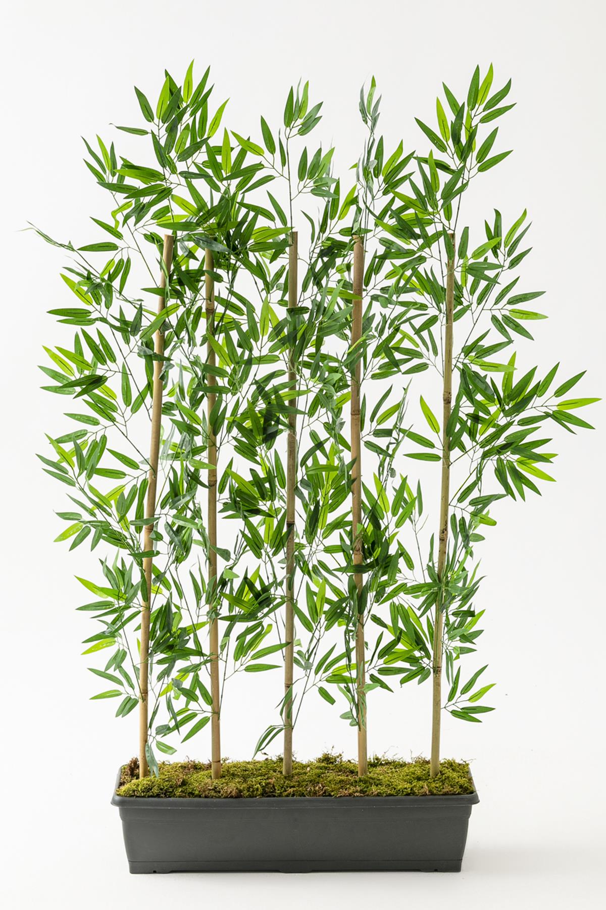 Yapay Bambu Seperatör 150 Cm 5 Çubuklu Plastik Saksı