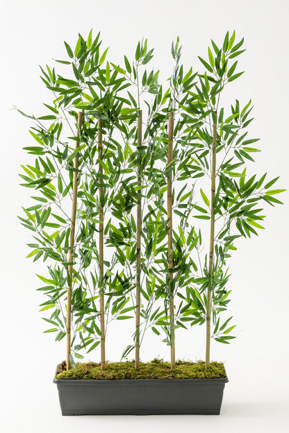 Yapay Bambu Seperatör 150 Cm 5 Çubuklu Plastik Saksı