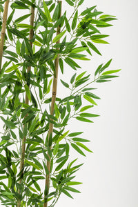 Yapay Bambu Seperatör 175 Cm 5 Çubuklu Kahverengi Saksı