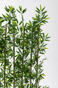 Yapay Bambu Seperatör 180 Cm Ahşap Antrasit Saksı