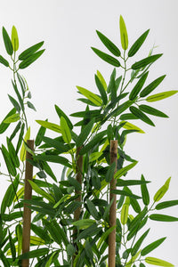 Yapay Bambu Seperatör 180 Cm Ahşap Antrasit Saksı