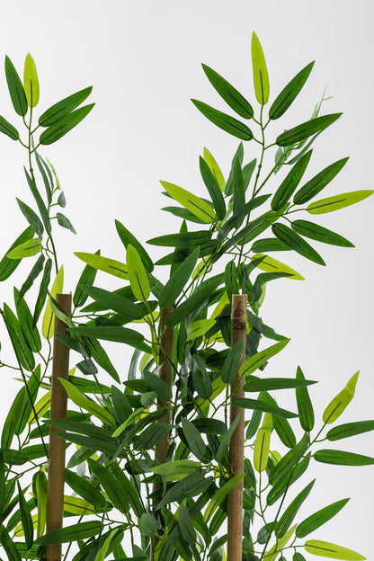 Yapay Bambu Seperatör 180 Cm Ahşap Antrasit Saksı