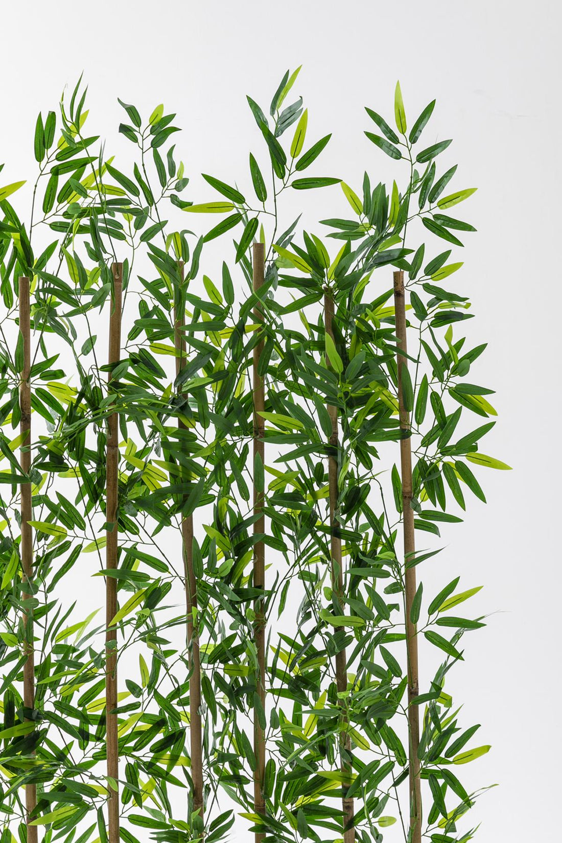 Yapay Bambu Seperatör 180 Cm Ahşap Kahverengi Saksı