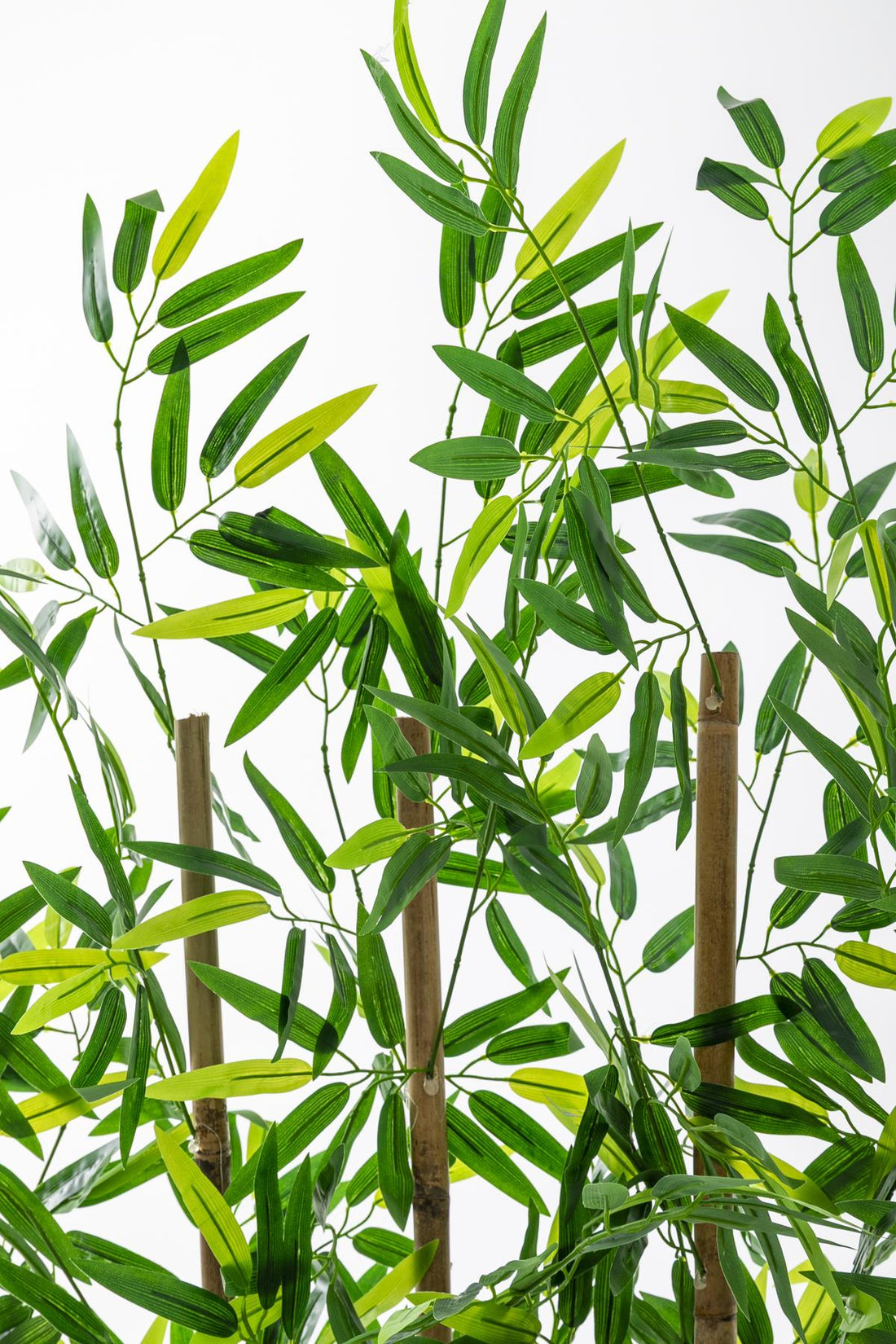 Yapay Bambu Seperatör 180 Cm Ahşap Kahverengi Saksı