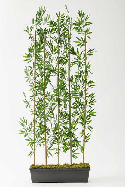 Yapay Bambu Seperatör 200 Cm 5 Çubuklu Plastik Saksı