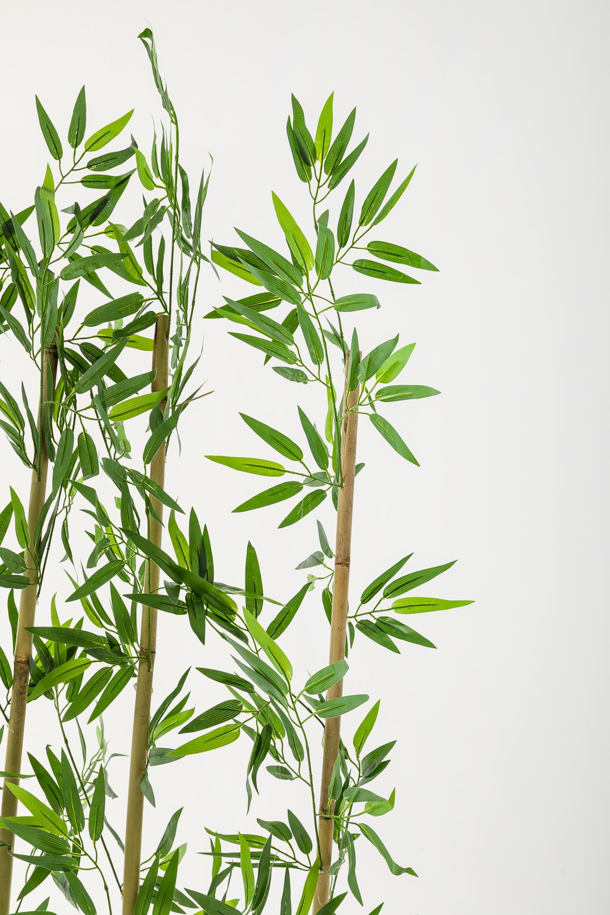 Yapay Bambu Seperatör 200 Cm 5 Çubuklu Plastik Saksı