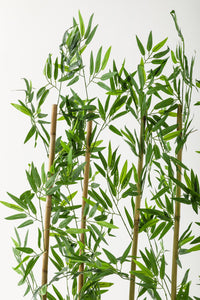 Yapay Bambu Seperatör 200 Cm 5 Çubuklu Plastik Saksı