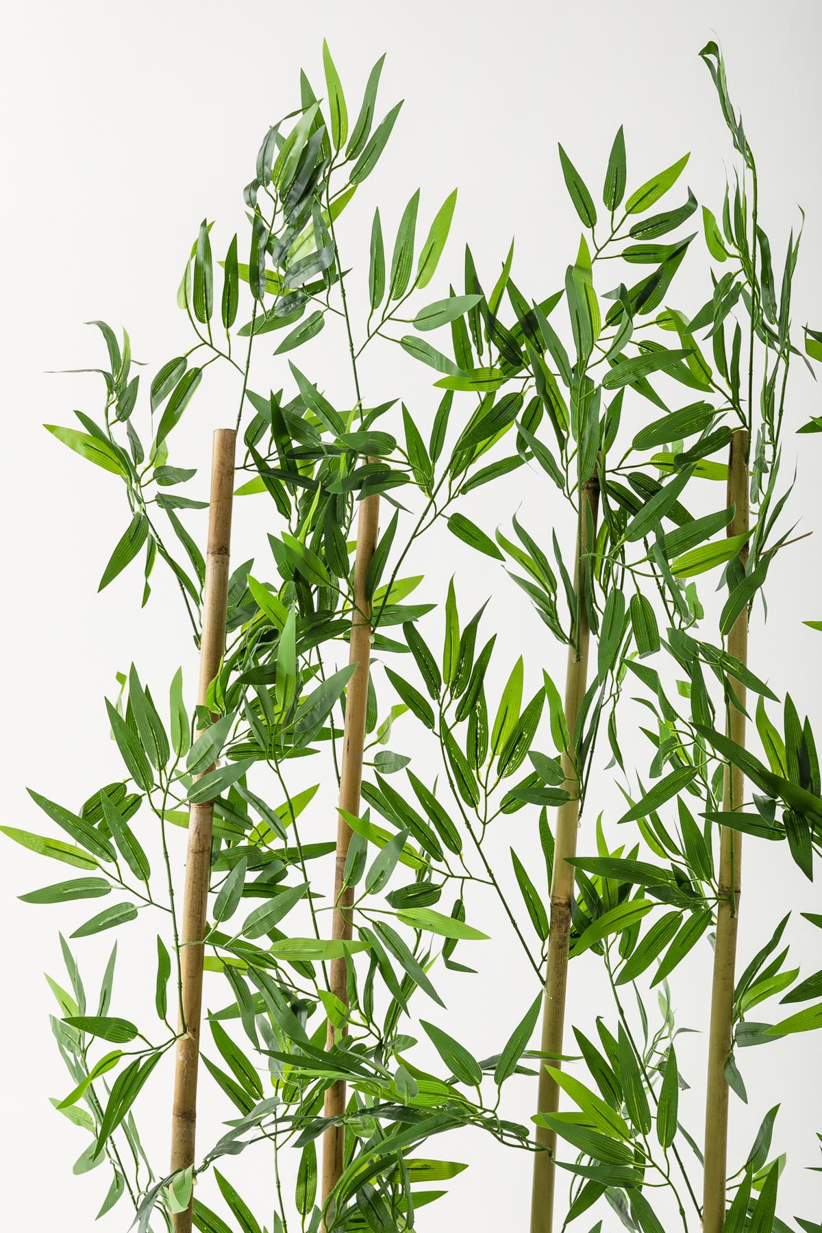 Yapay Bambu Seperatör 200 Cm 5 Çubuklu Plastik Saksı