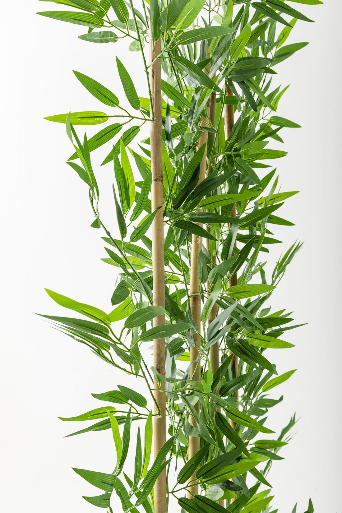 Yapay Bambu Seperatör 200 Cm Ahşap Kahverengi Saksı