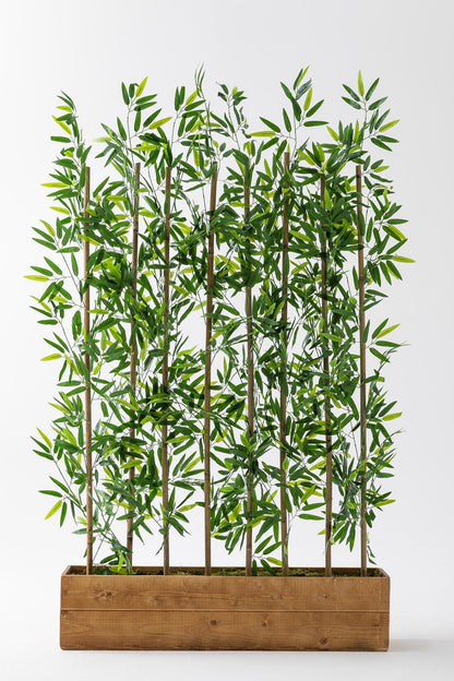 Yapay Bambu Seperatör Ahşap 100 Cm