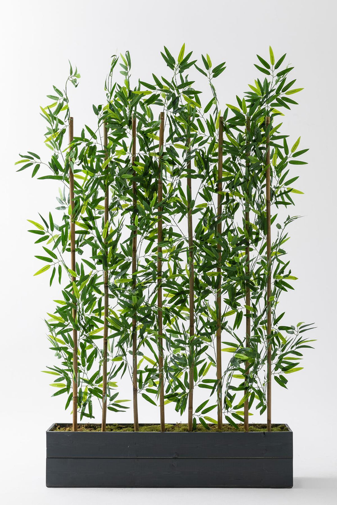 Yapay Bambu Seperatör Ahşap 100 Cm (Antrasit )