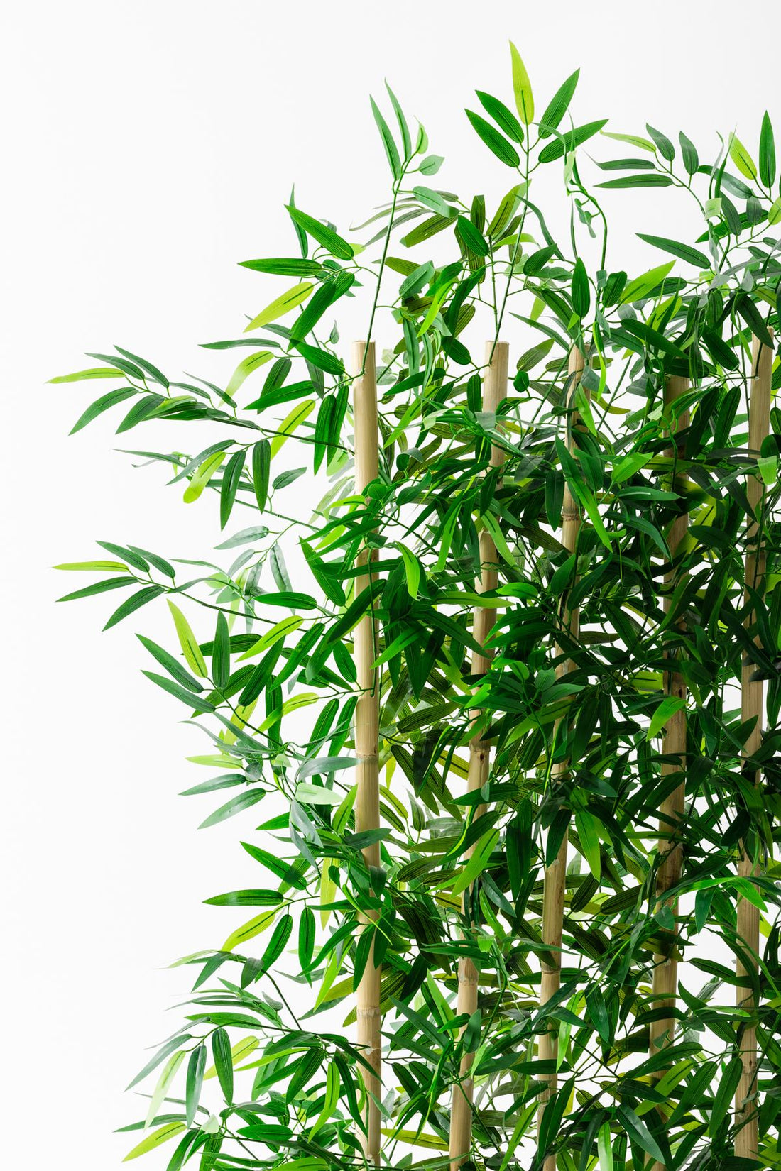 Yapay Bambu Seperatör Ahşap Antrasit Saksı 175 Cm