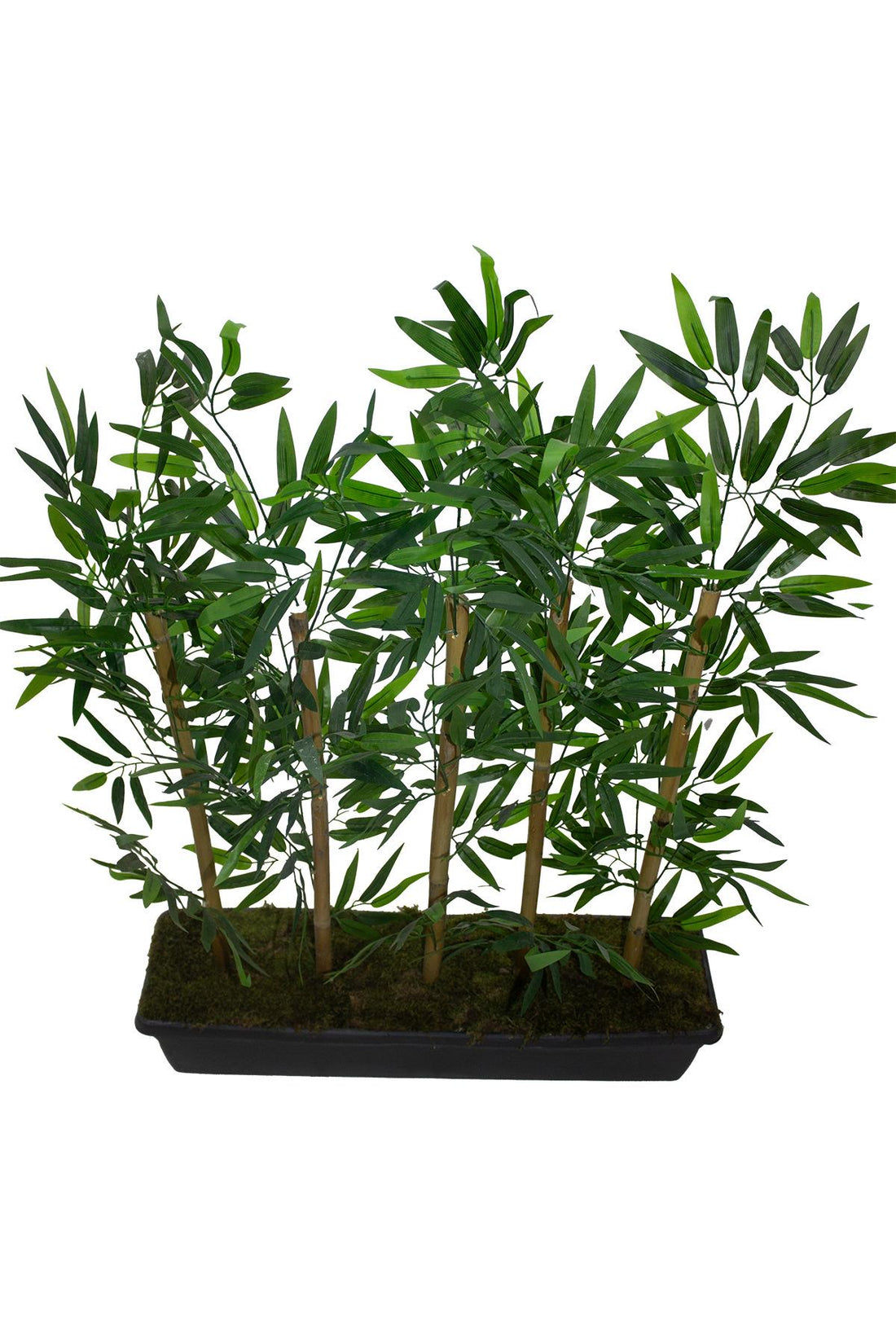 Yapay Bambu Seperatör Antrasit Saksılı 100 Cm