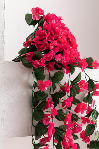 Yapay Begonvil Çiçeği 75 cm Fuşya 22 dal