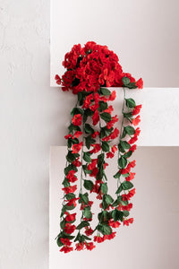Yapay Begonvil Çiçeği 75 cm Kırmızı  22 Dal