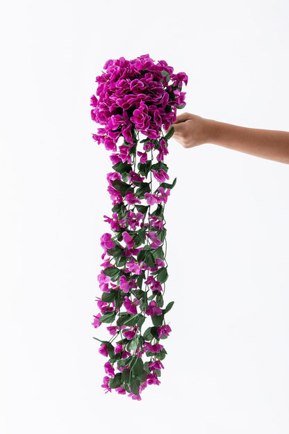 Yapay Begonvil Çiçeği 75 cm Lila  22 dal