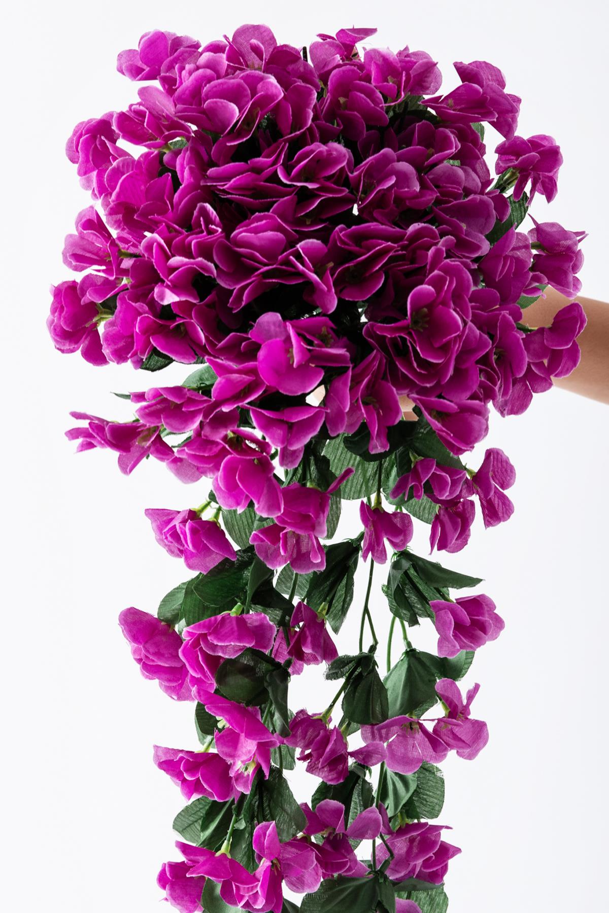 Yapay Begonvil Çiçeği 75 cm Lila  22 dal