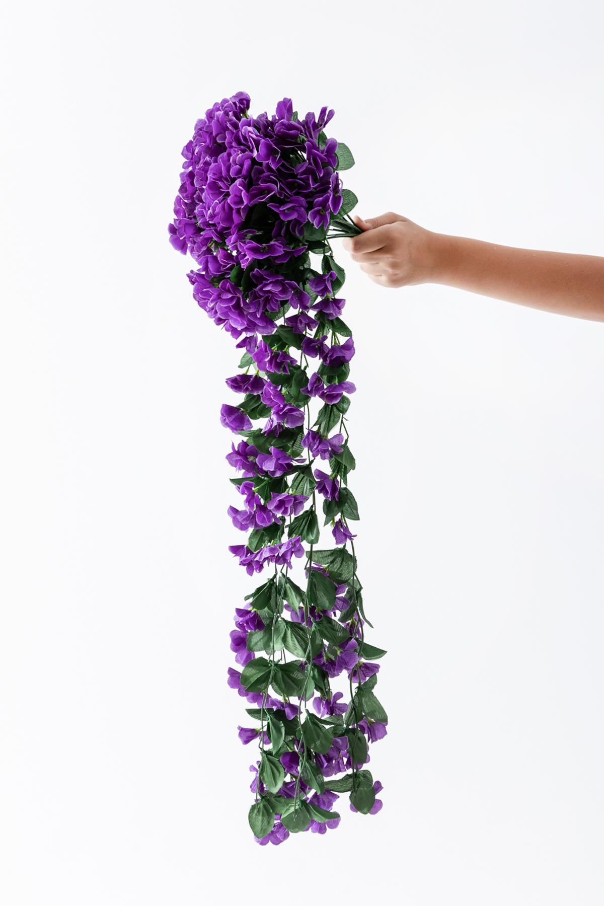 Yapay Begonvil Çiçeği 75 cm Mor 22 dal