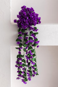 Yapay Begonvil Çiçeği 75 cm Mor 22 dal