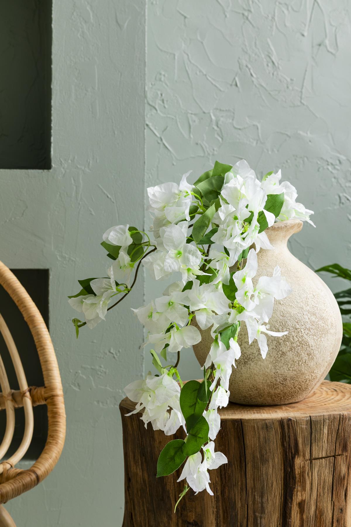 Yapay Begonvil Dalı 80 cm Beyaz