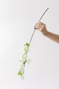 Yapay Begonvil Dalı 80 cm Beyaz