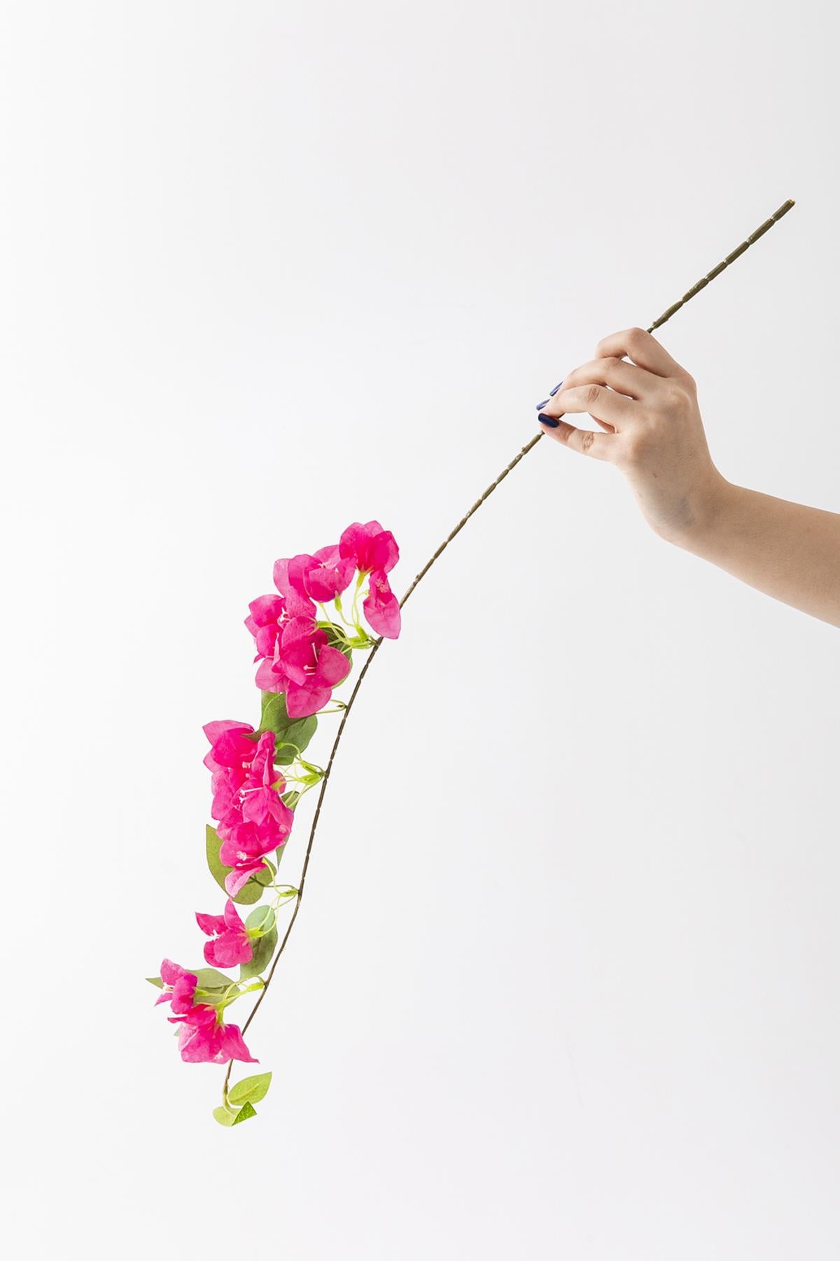 Yapay Begonvil Dalı 80 cm Fuşya