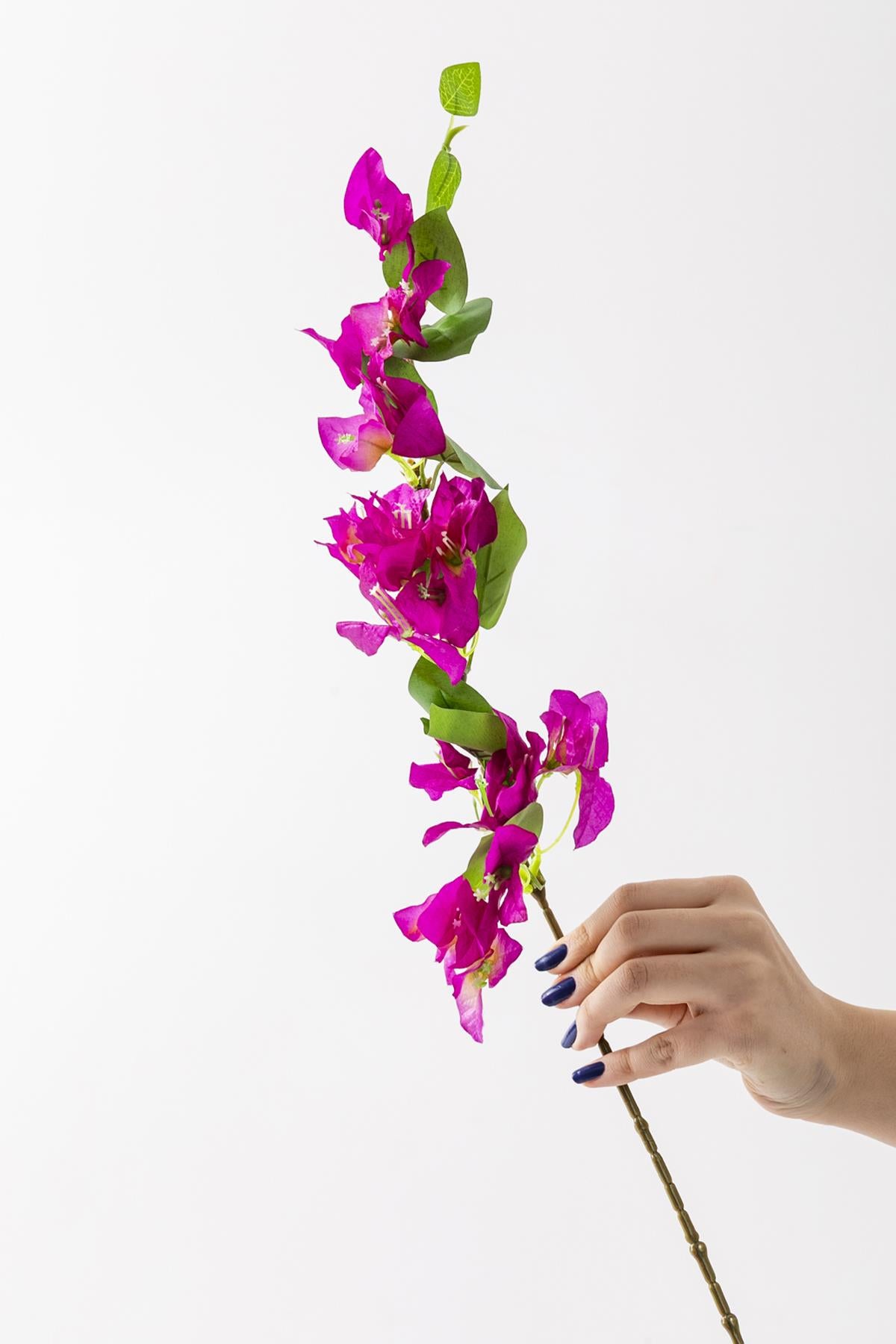 Yapay Begonvil Dalı 80 cm Mor