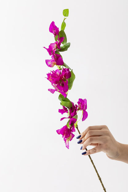 Yapay Begonvil Dalı 80 cm Mor