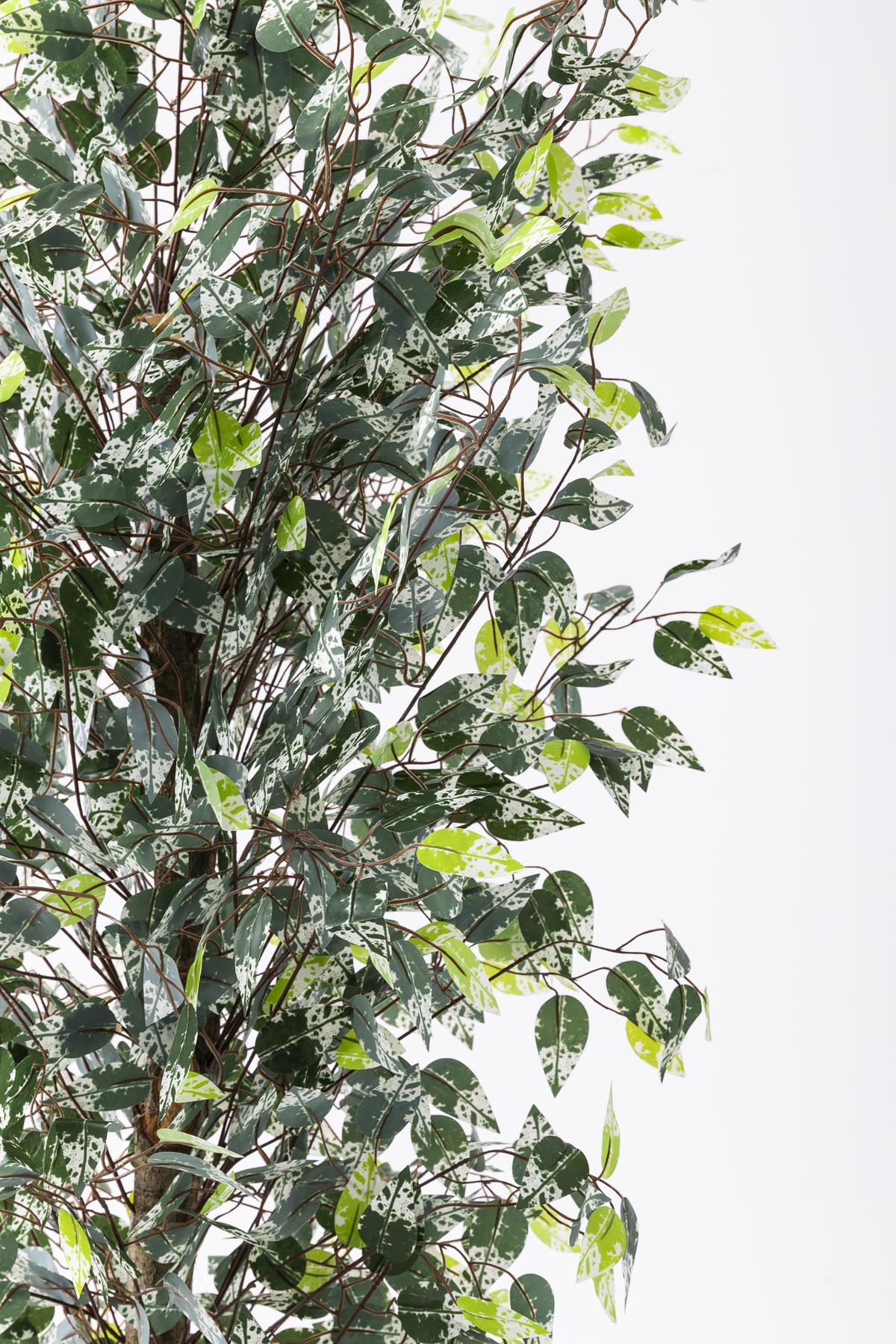 Yapay Benjamin Ağacı 180 Cm 108 Dal Yeşil Beyaz