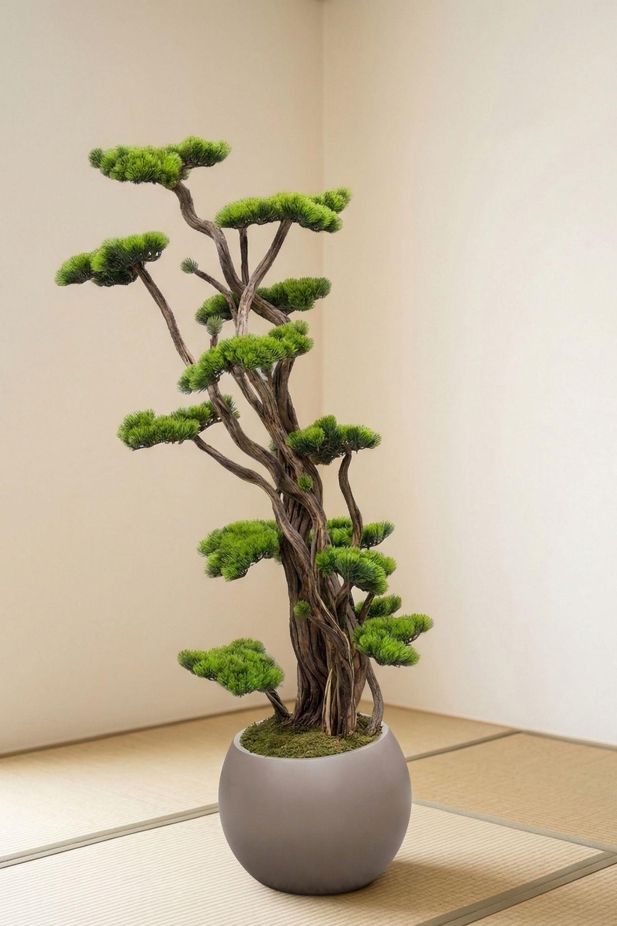 Yapay Bonsai 150 Cm 20 Dal Küre Saksı