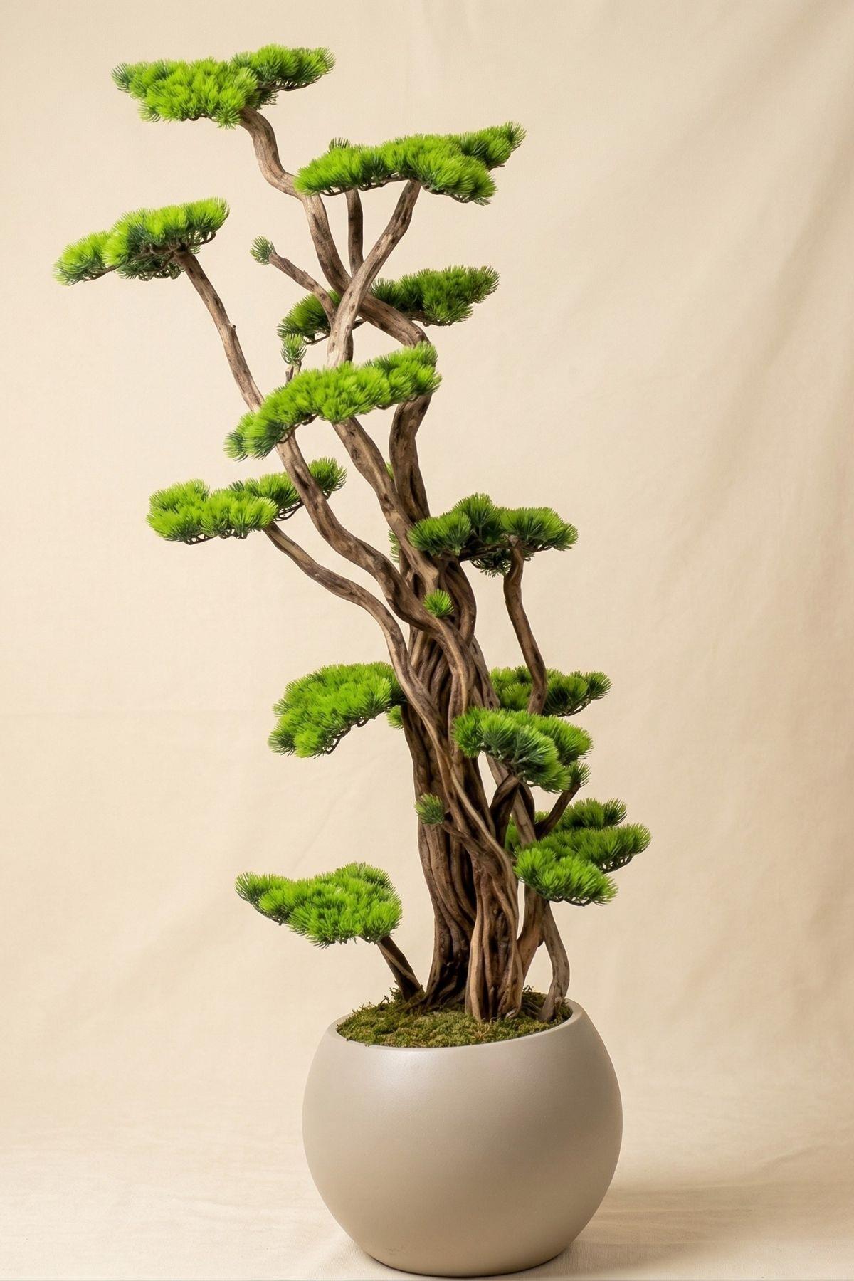 Yapay Bonsai 150 Cm 20 Dal Küre Saksı