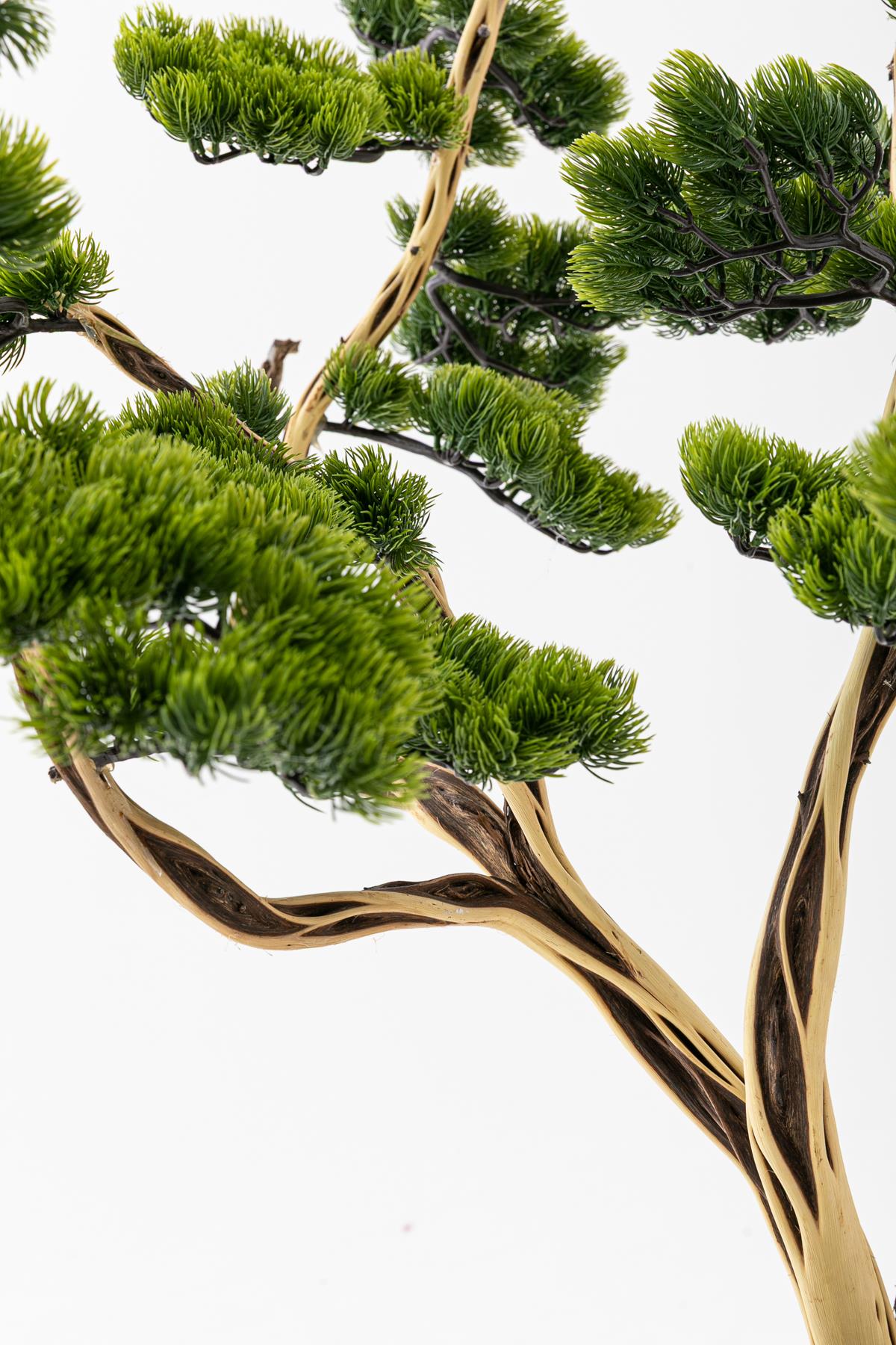 Yapay Bonsai 70 cm 18 Dal Küre Saksı