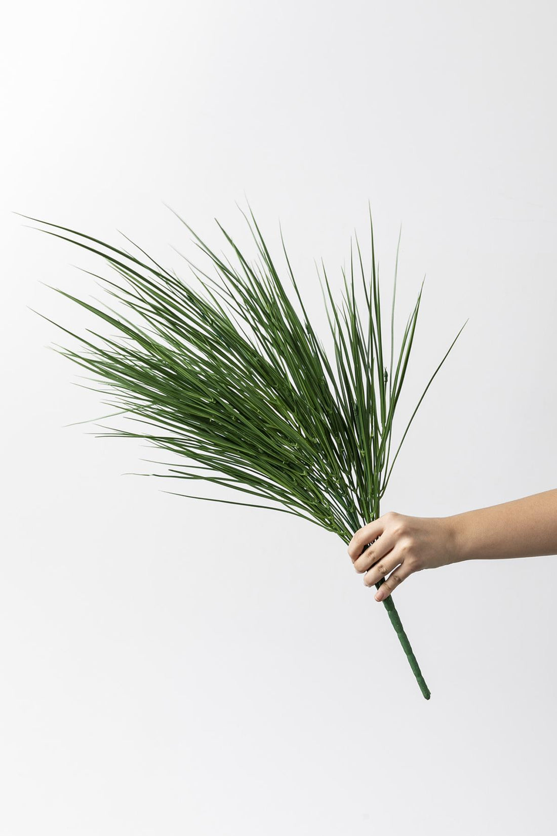 Yapay Büyük İnce Saz Demeti Yeşil 70 Cm 24 Dal