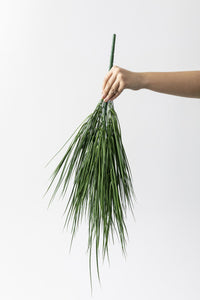 Yapay Büyük İnce Saz Demeti Yeşil 70 Cm 24 Dal