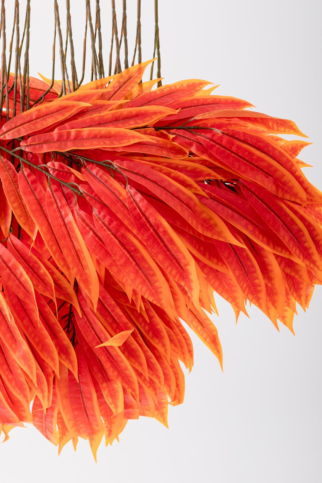 Yapay Büyük Renkli Yaprak 40 Cm 12 Dal