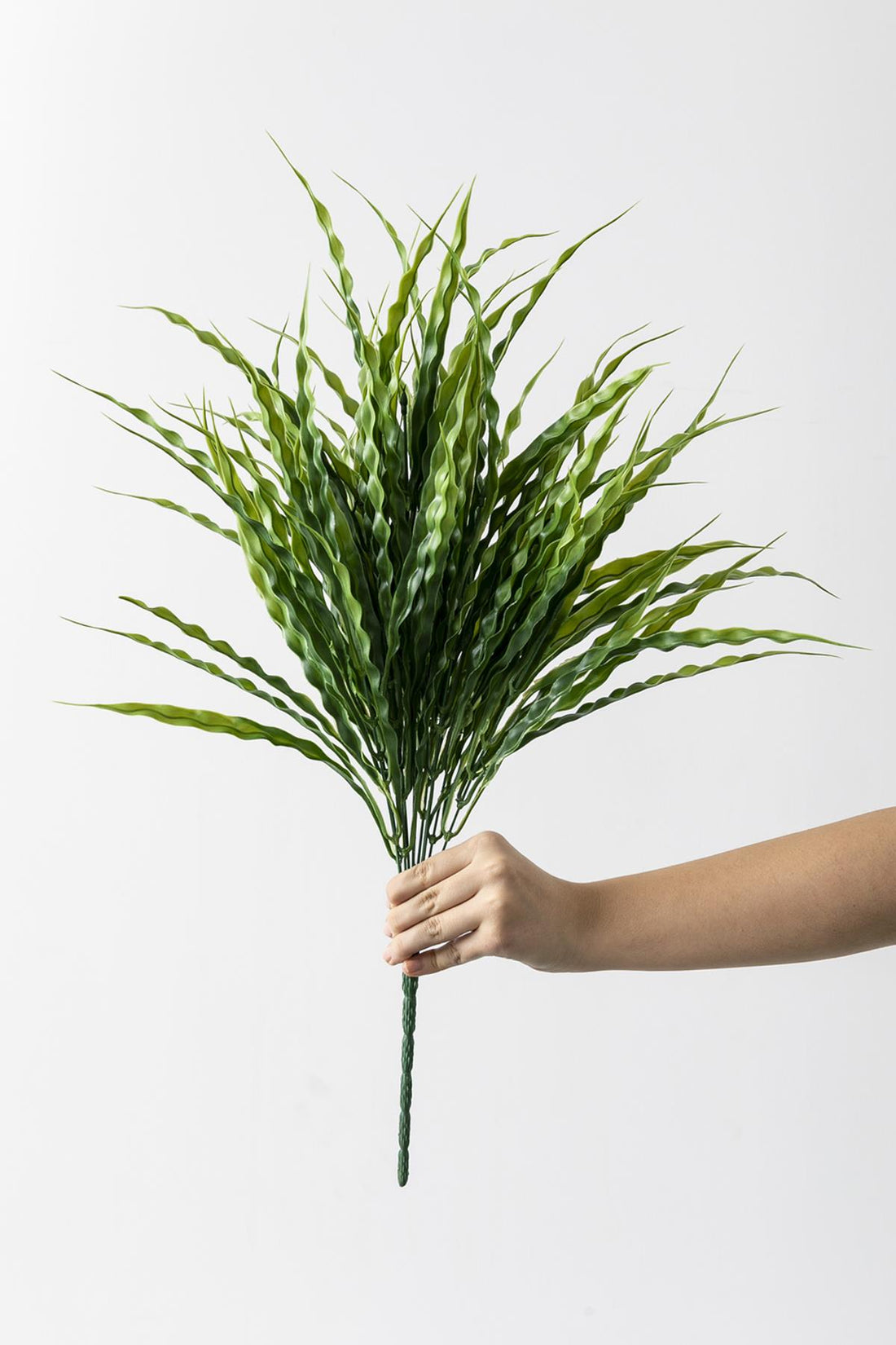 Yapay Büyük Saz Demeti Açık Yeşil 60 Cm 10 Dal