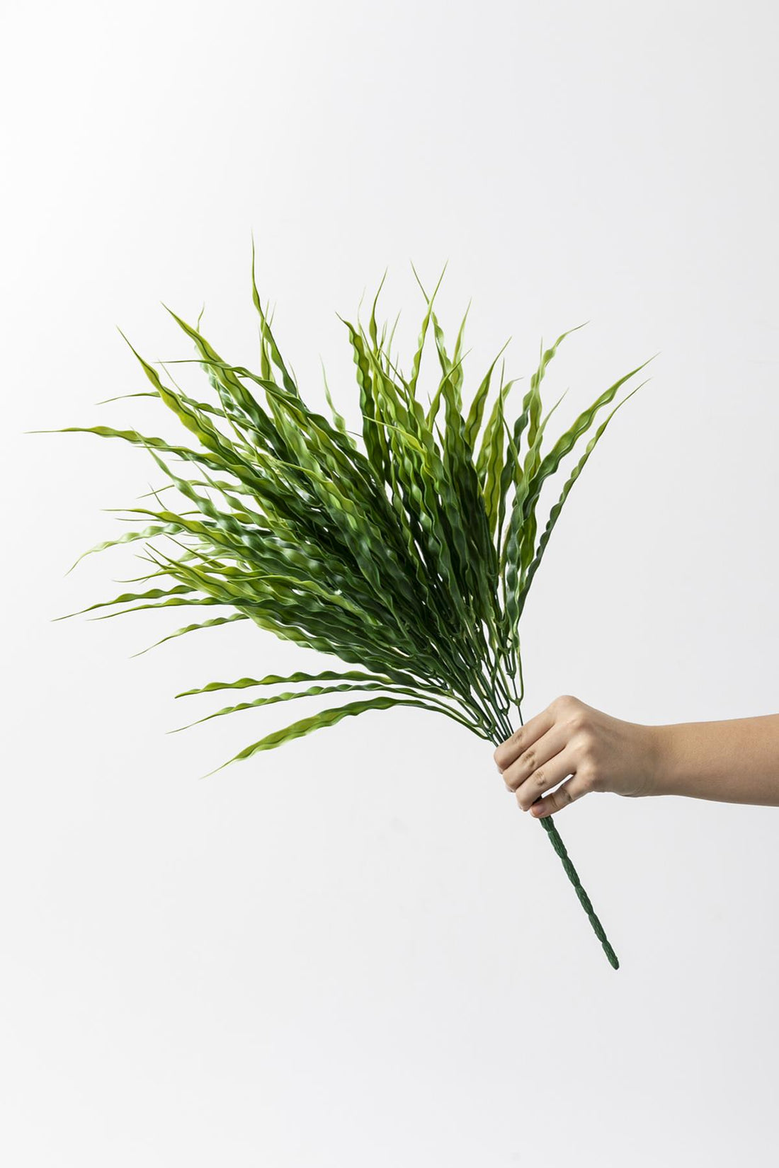 Yapay Büyük Saz Demeti Açık Yeşil 60 Cm 10 Dal