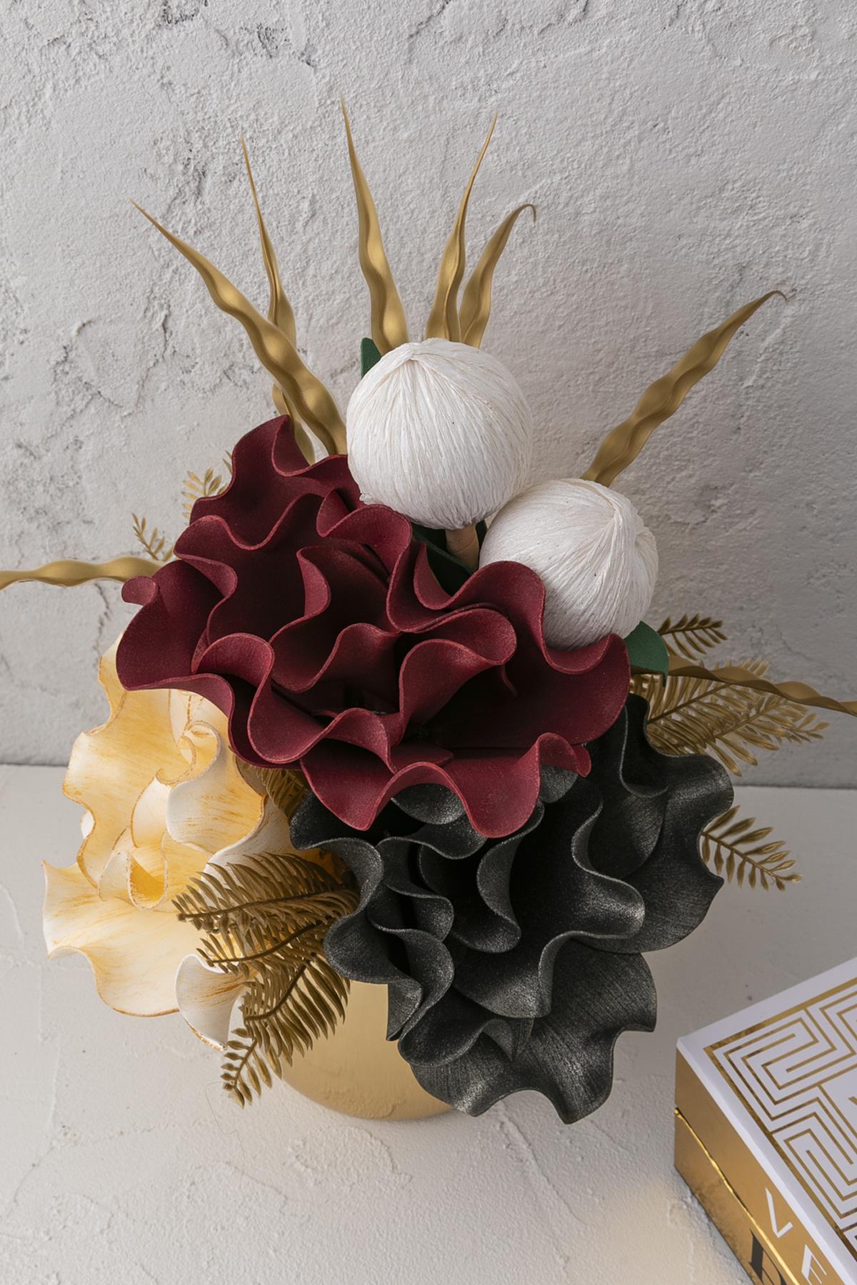 Yapay Çiçek Cezve Aranjman 802