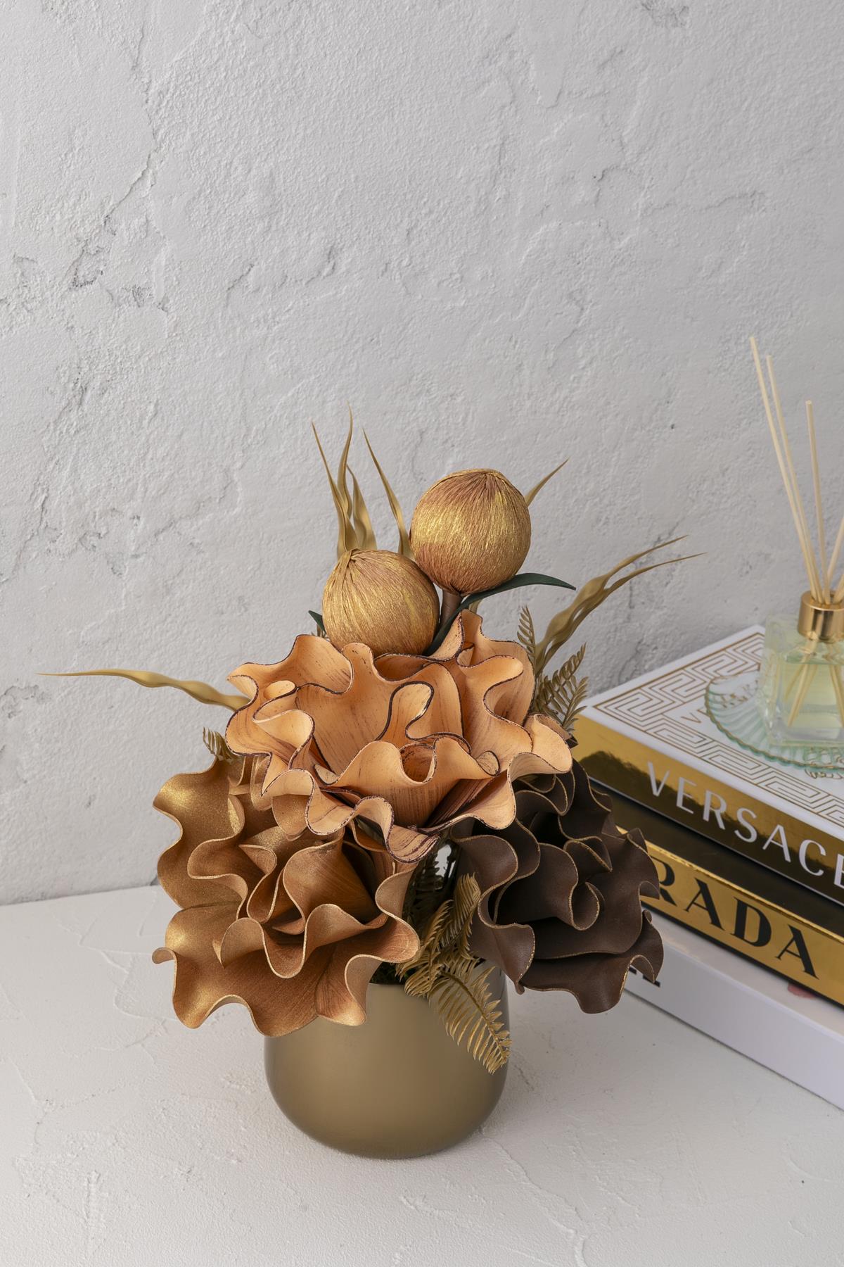 Yapay Çiçek Cezve Aranjman 804