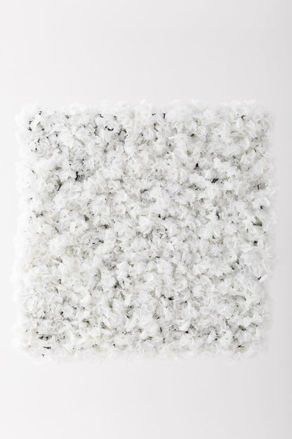 Yapay Çiçek Duvarı 100x100 Beyaz