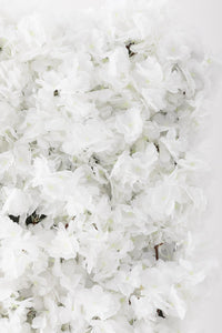 Yapay Çiçek Duvarı 100x100 Beyaz