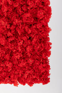 Yapay Çiçek Duvarı 100x100 Kırmızı