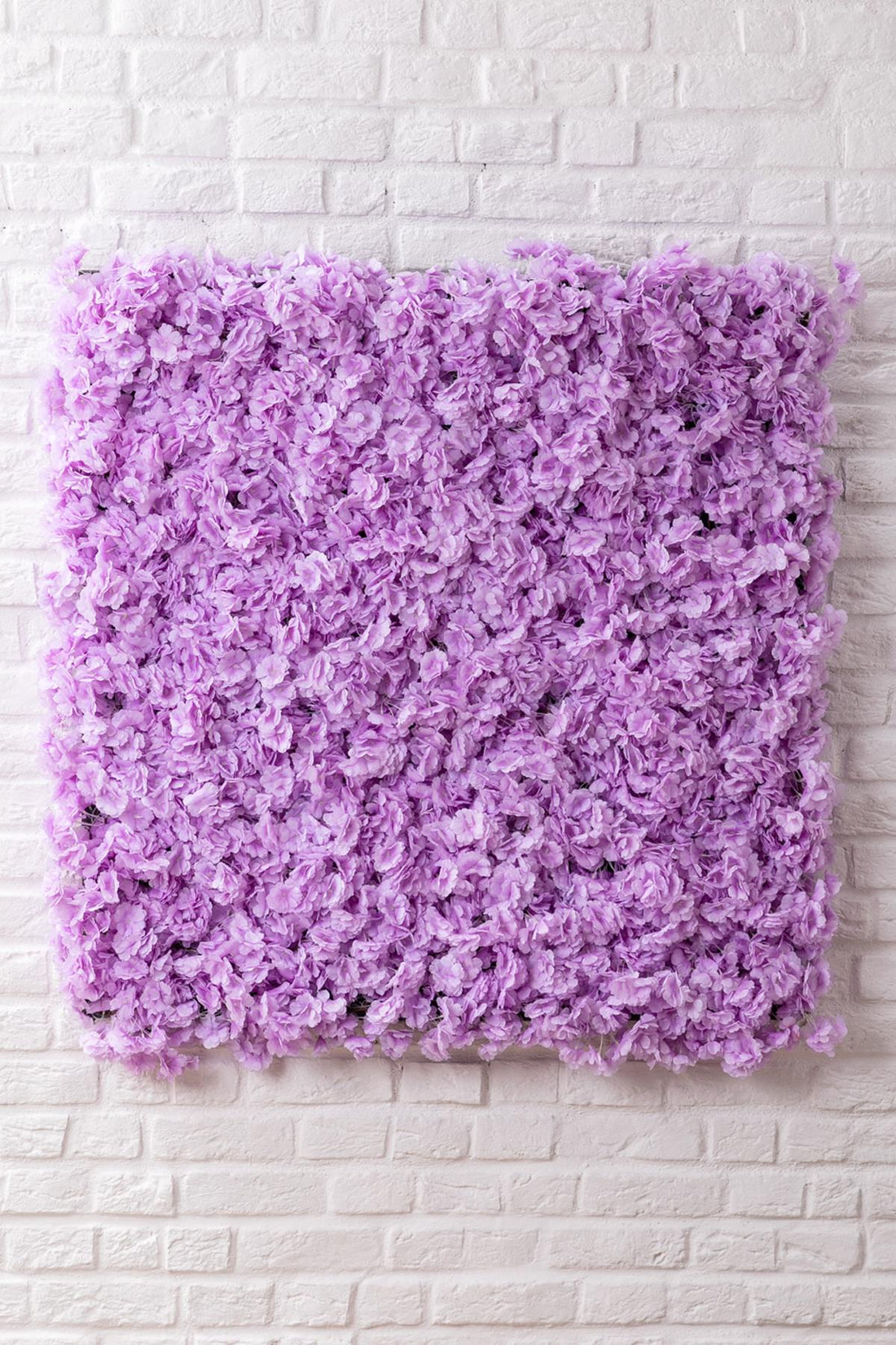 Yapay Çiçek Duvarı 100x100 Mor
