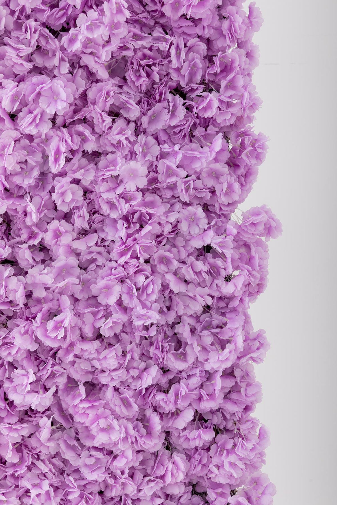 Yapay Çiçek Duvarı 100x100 Mor