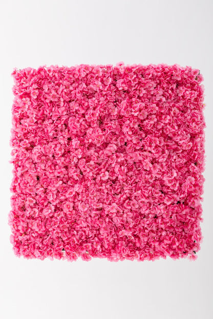 Yapay Çiçek Duvarı 100x100 Pembe