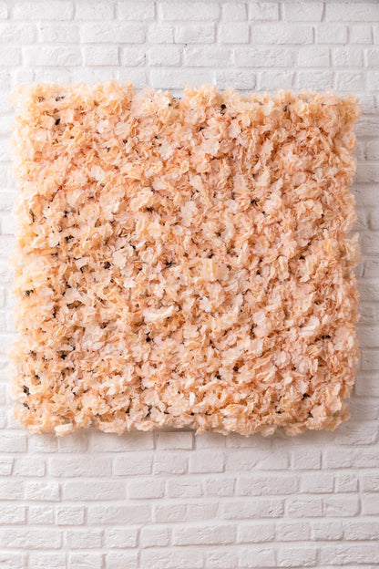 Yapay Çiçek Duvarı 100x100 Somon